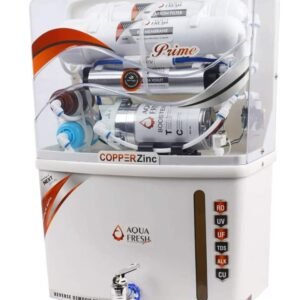 Aquafresh Prime RO+UV+UF+TDS Controller+Copper+Zinc+12 Ltr. Storage Tank With Extra Pre Filter Set